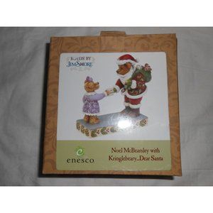 New Boyd's Bears Jim Shore Enesco Noel McBearsley with Kringlebeary Dear Santa